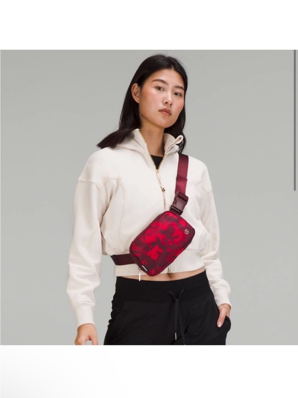 lululemon athletica Red Camo Crossbody Sling